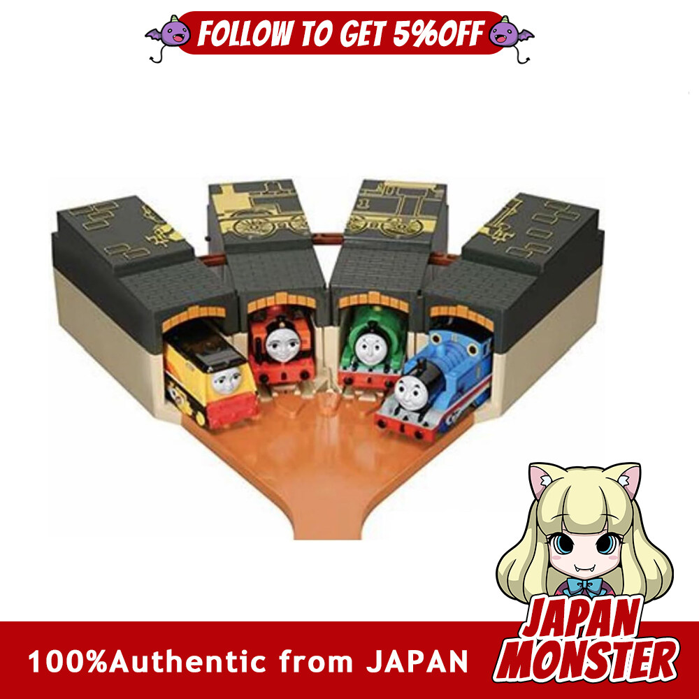 Takara Tomy Plarail Thomas the Tank Engine Foldable Thomas Engine Depot Train Train Toy Passes Toy Safety Standards ST Mark Certification