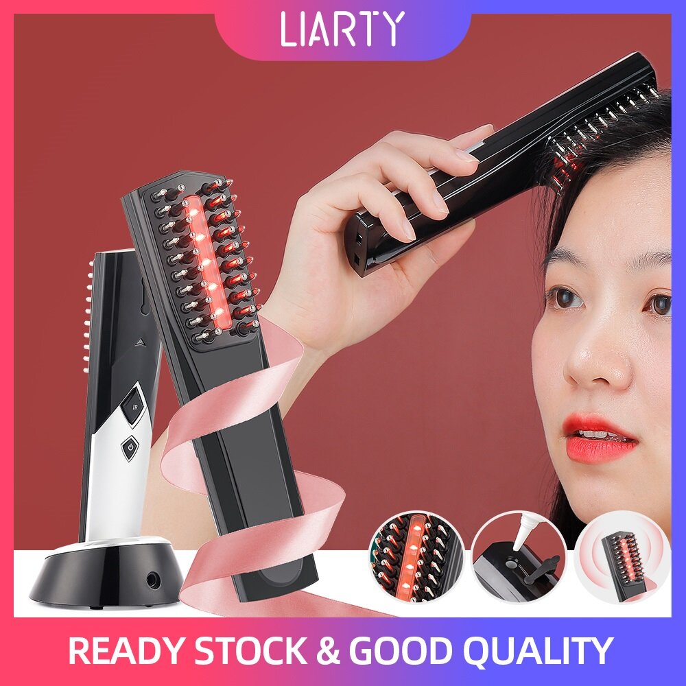 Gambar LIARTY Hair Growth Comb Balance Oil Promote Growth Massaging Shampoo Brush USB Hair Brush Comb