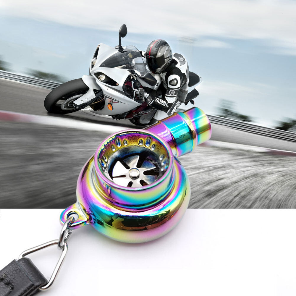 Free Ship&Ready stock] Real Whistle Sound Turbo Keychain Sleeve Bearing  Spinning Auto Part Turbine Turbocharger Key Chain Ring