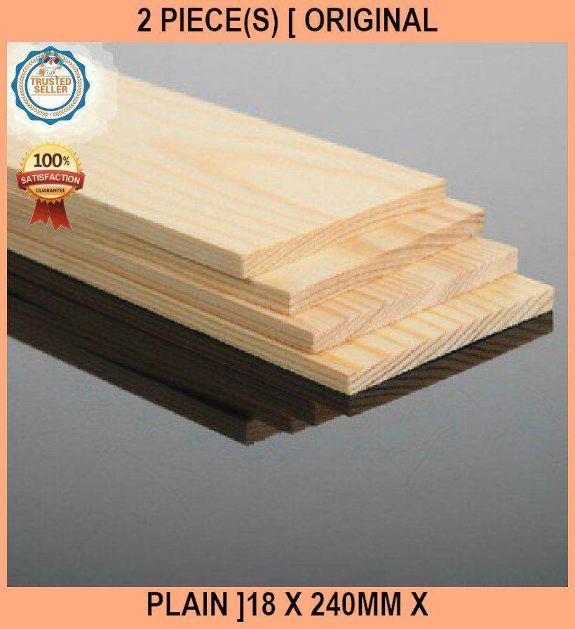 Kayu Pine Wood Timber Table Top Siap Ketam Smooth Planed Eased Four