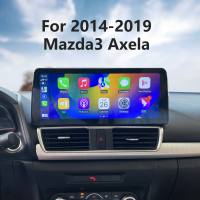 Seicane 12.3inch 2.5D QLED Touchscreen Android 15.0 Radio Head Unit Player for 2014-2019 Mazda 3 A-xela Stereo GPS Navigation Auto Stereo WIFI Music Bluetooth SWC Support Carplay