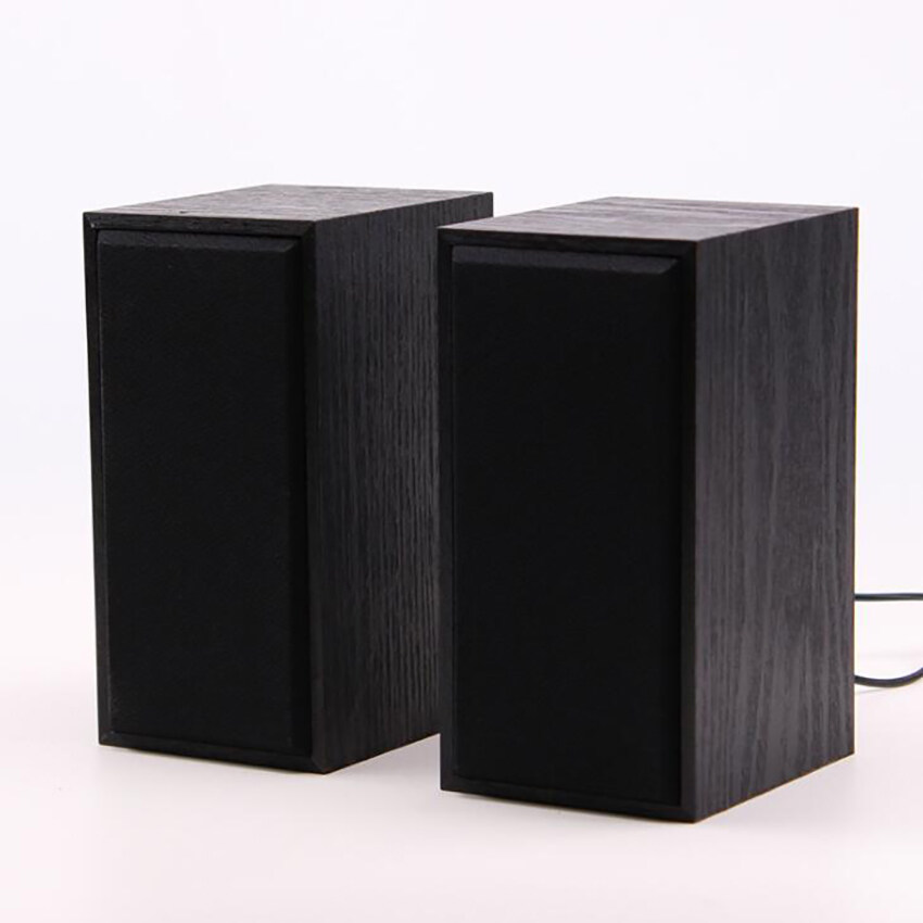 Wooden USB Speaker Surround Sound High-fidelity Lossless Music Speakers for Computer Laptop Accessor