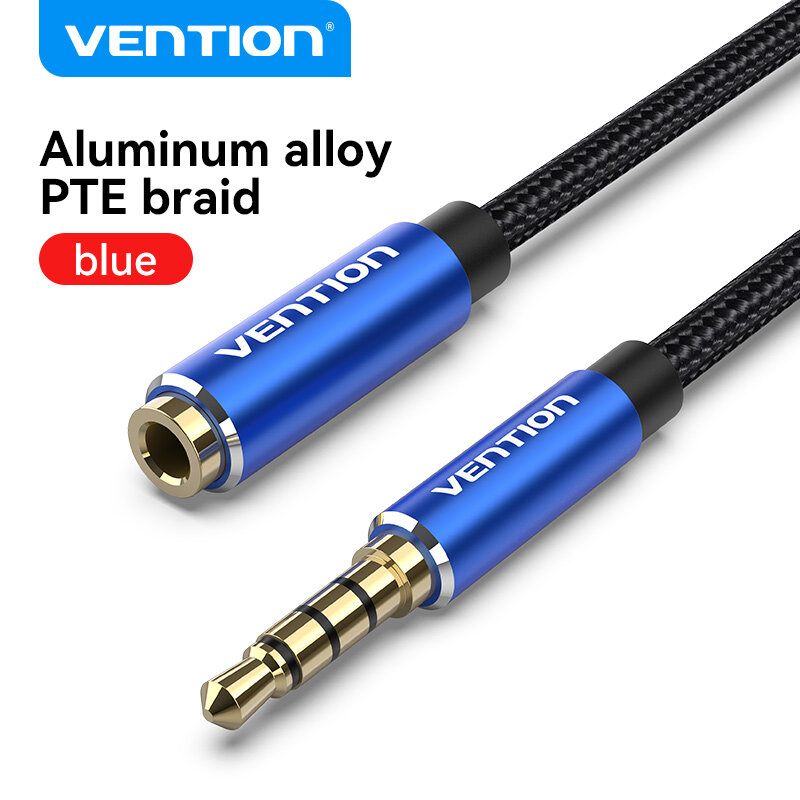 Vention Dây Nối Dài cáp 3.5mm âm thanh aux cho Máy Tính Tai Nghe Máy Nghe Nhạc MP3 MP4 dây 3.5 đầu đ