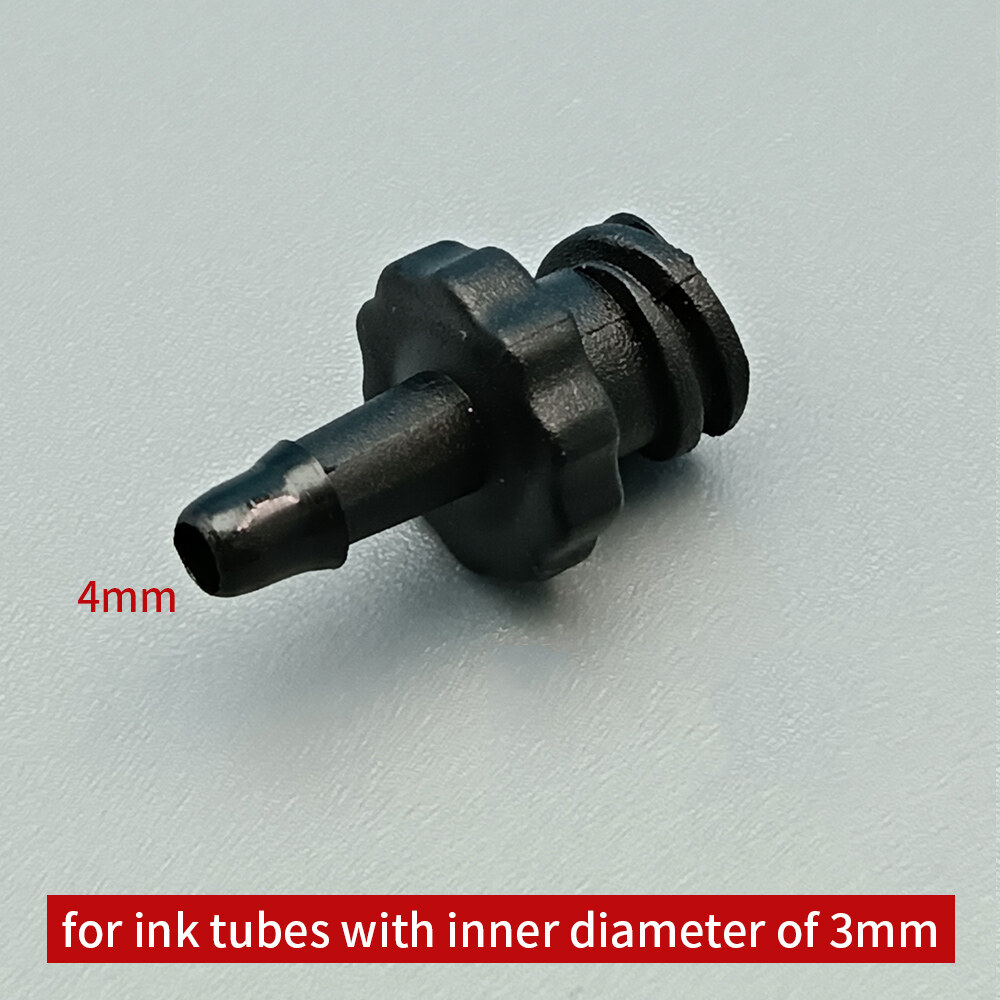 20pcs/pack Ink Tube Connector Eco Solvent UV Ink Hose Connector for XP600/DX5/DX7 Printhead Ink Damp
