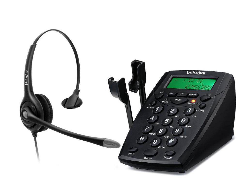RJ9 Headset Office Telephone Dial Pad with Green Back Light Call