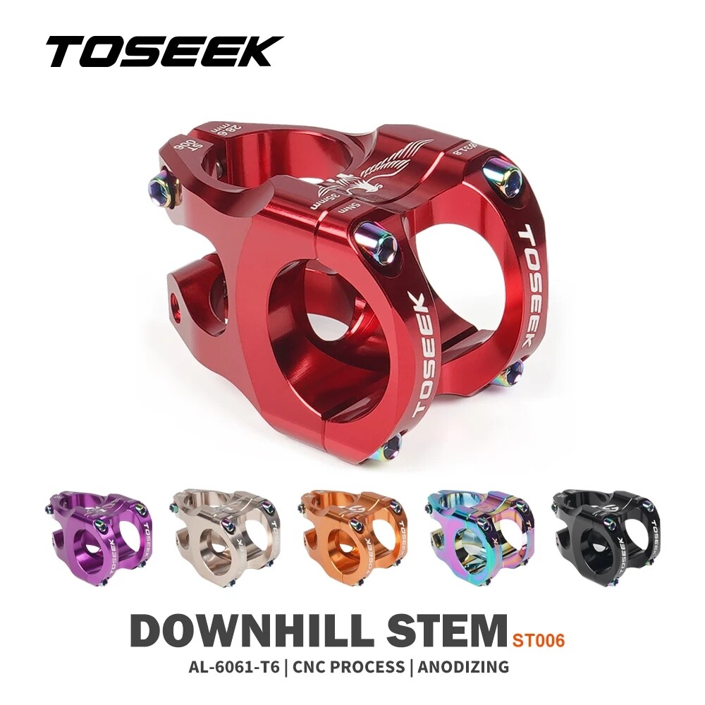Toseek pô-tăng xe đạp leo núi st006 pô-tăng xe đạp leo núi 35mm ngắn siêu nhẹ bằng hợp kim nhôm độ bền cao pô-tăng xe đạp điện xe đạp leo núi