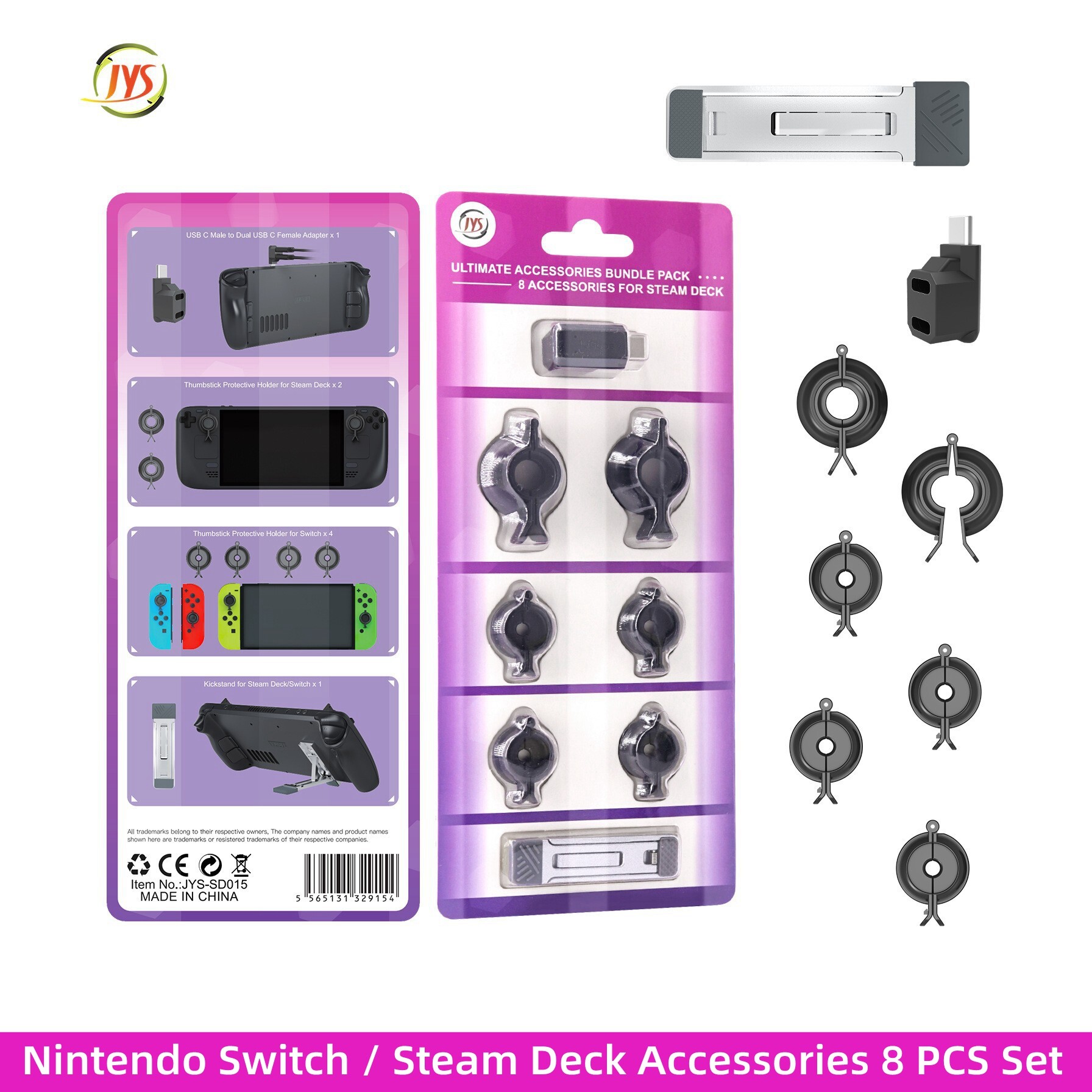 Phụ Kiện Máy Chơi Game Nintendo Switch Steam Deck 8 Trong 1 Chính Hãng JYS