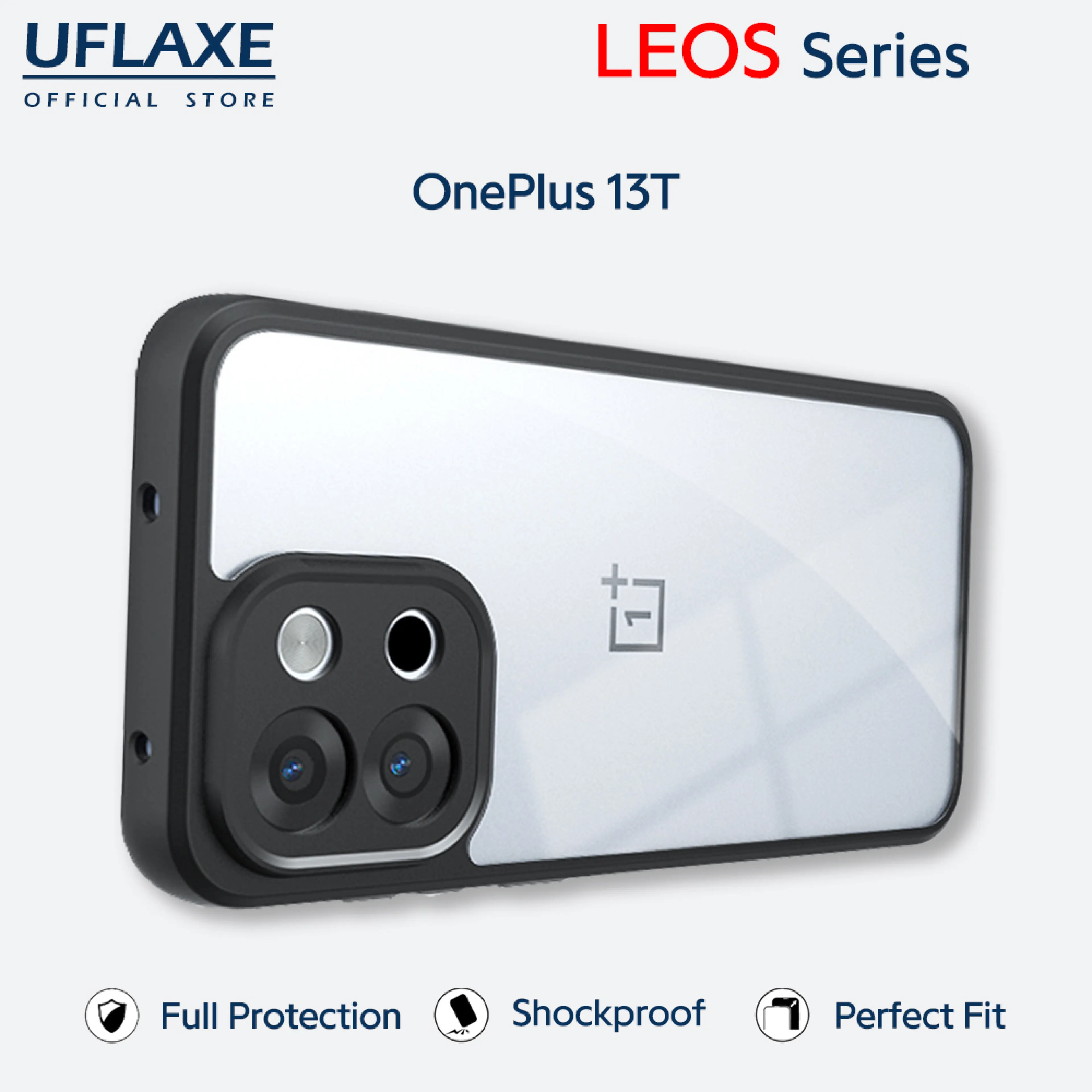 UFLAXE LEOS - For OnePlus 13T Case - Matte Clear Shockproof Hard Case | Anti-Yellowing Anti-Fingerprint Durable Phone Case