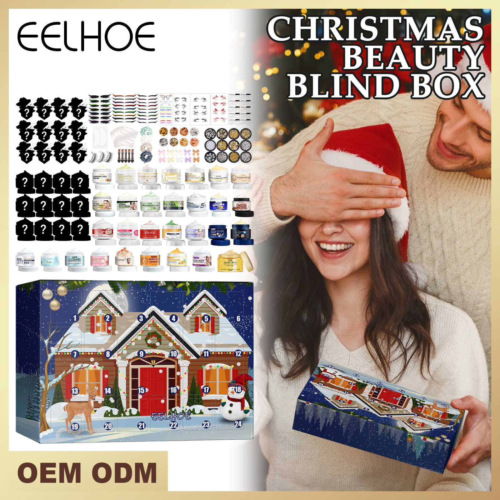 EELHOE Girls Makeup Advent Calendar Surprise Box 24pcs Skin Care Products Gift Box Christmas Countdown Calendar Beauty Care Set Christmas Moisturizing And Hydrating 24 Set Christmas Skin care products box Countdown Gift Hydrating Moisturizing ราคา 969 บาท*ส่งฟรี