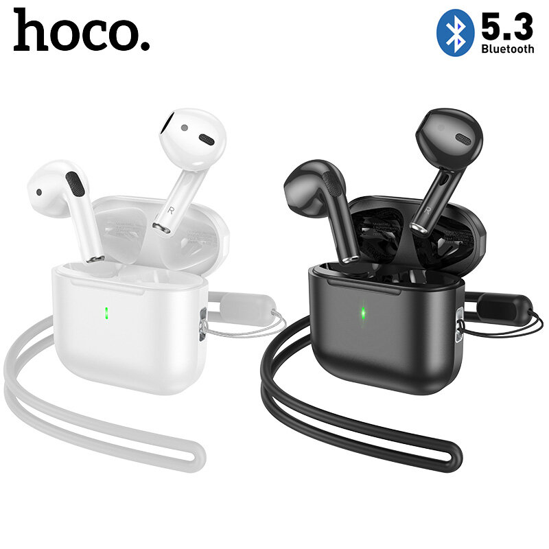 HOCO EW53 True Wireless Bluetooth Headset Bluetooth 5.3 Stereo Sports Headphones With Microphone For All Smartphones Universal With Lanyard ราคา 422 บาท*ส่งฟรี