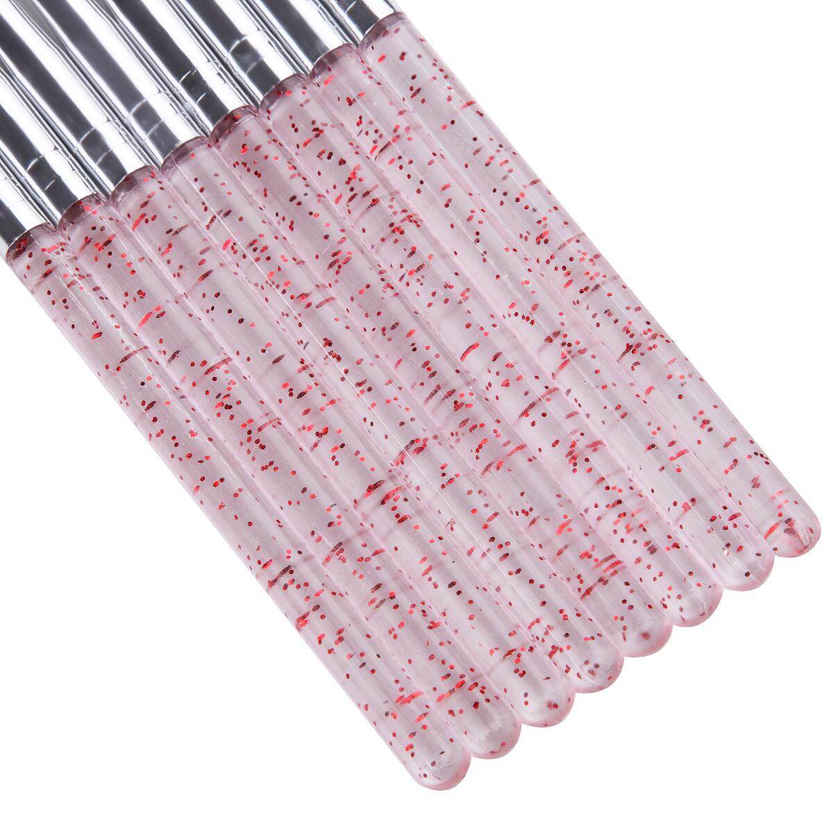 8 Cái/bộ Nail Art Trăng Nụ Cười Shape Acrylic Pháp Brush Set Gel Polish 3D Gradient Dần Dần Phai Màu DIY Sơn Vẽ Liner Bút