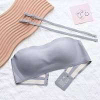 Maniyun One-piece Strapless Bra Women Seamless Anti Slip Multiway Bra Small Chest Push Up Invisible Bra Lingerie