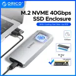 ORICO usb4 40Gbps SSD bao vây loại USB C với quạt tản nhiệt pcie4.0 NVMe bao vây nhôm tương thích Sét 3 4 cho điện thoại máy tính xách tay bên ngoài ổ đĩa trạng thái rắn