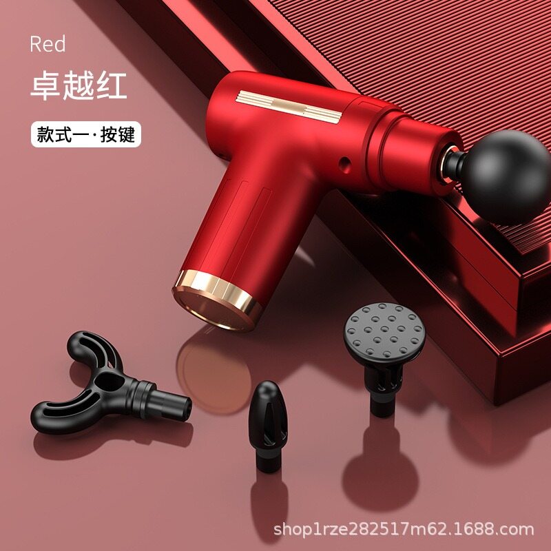 Gambar Electric High Frequency Mini Massage Gun Deep Tissue Muscle Relax Massage Vibrator Muscle Vibration Muscle Pain Release Electric Massager