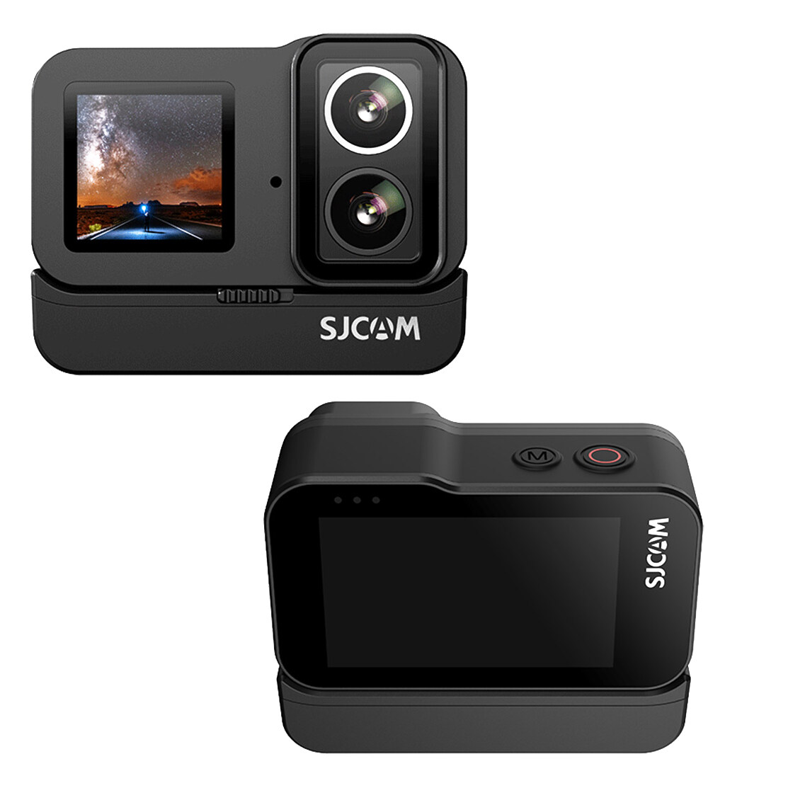 SJCAM SJ20 Dual Lens Dual Screen Dedicated Lenses For Day and Night with 4k 30FPS 5M Body Waterproof with Protective Frame Case for Outdoor Diving Sports 6-Axis Wide Angle 8X Digital zoom Slow Motion Video Camera Support 2.4G/5G WiFi Camera ราคา 6,500 บาท*ส่งฟรี