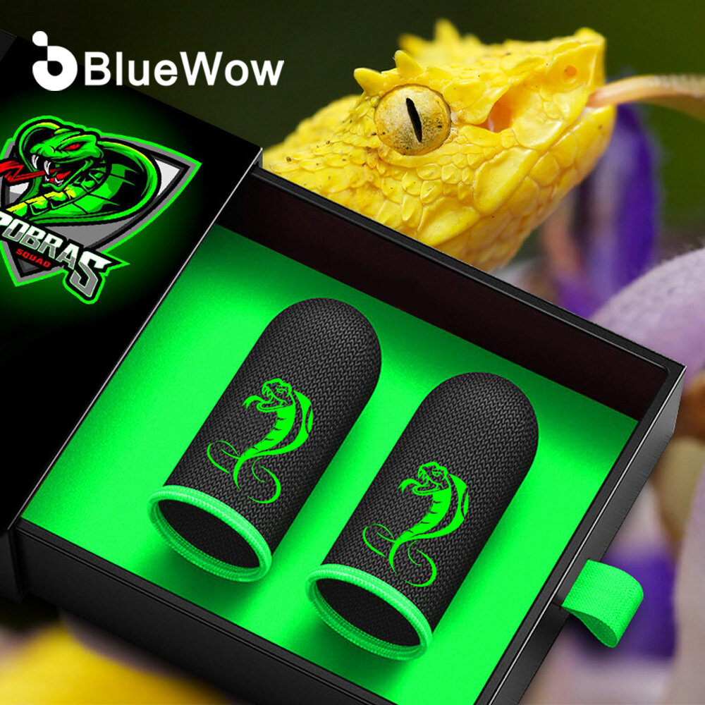 BlueWow Bao Ngón Tay Chơi Game S16 Bao Ngón Tay Màn Hình Cảm Ứng Bảo Vệ Ngón Tay Cái Chống Mồ Hôi Cho Trò Chơi Điện Thoại Di Động