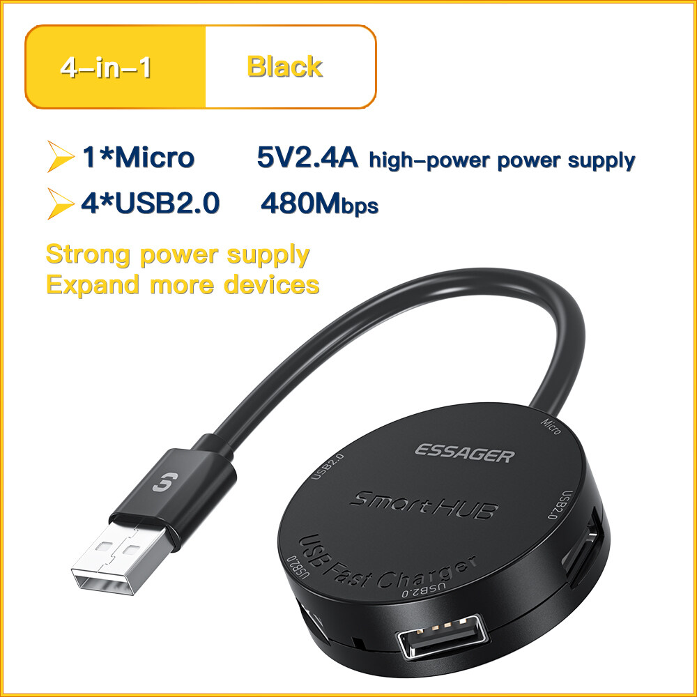 Essager Bộ Chuyển Đổi USB C HUB Type C Sang HDMI Tương Thích Với USB 3.0 Bộ Chuyển Đổi HUB 11 Trong 