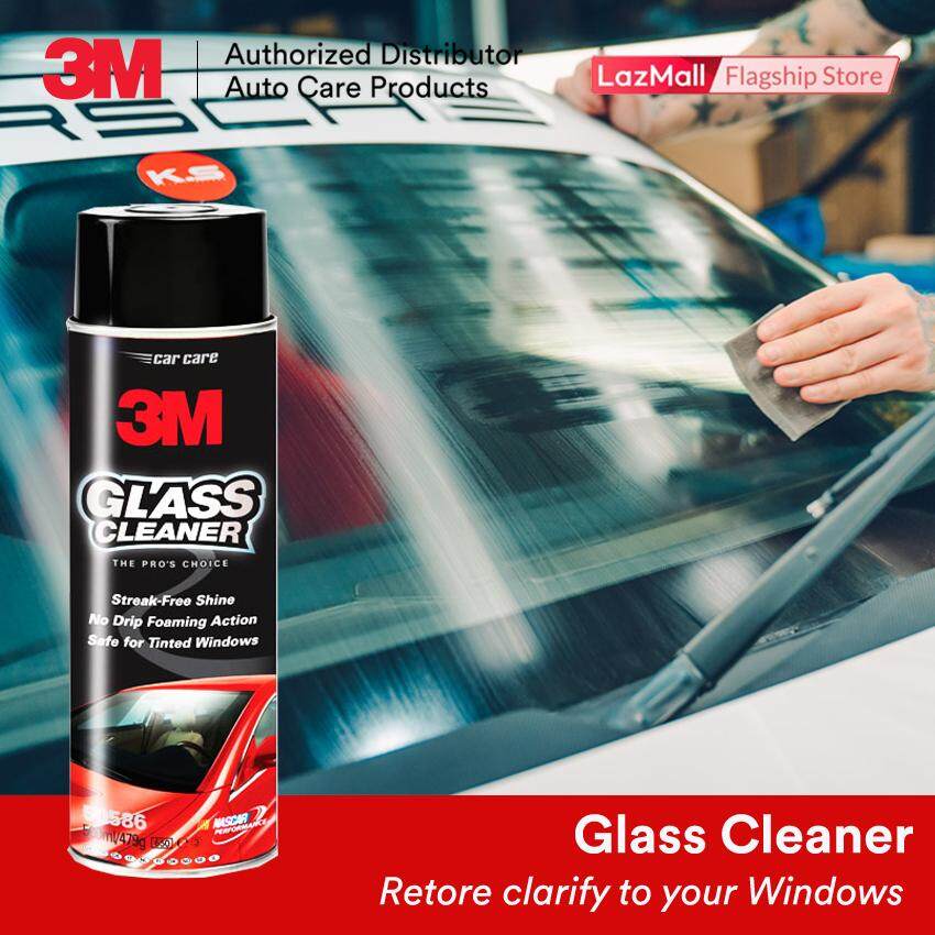 3M Car Windshield Glass Cleaner 500ml safe on tinted glass, streak