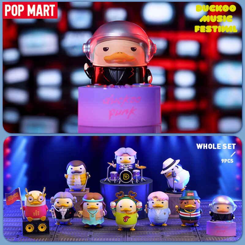 Pop mart figure toys duckoo music festival series blind box action figure