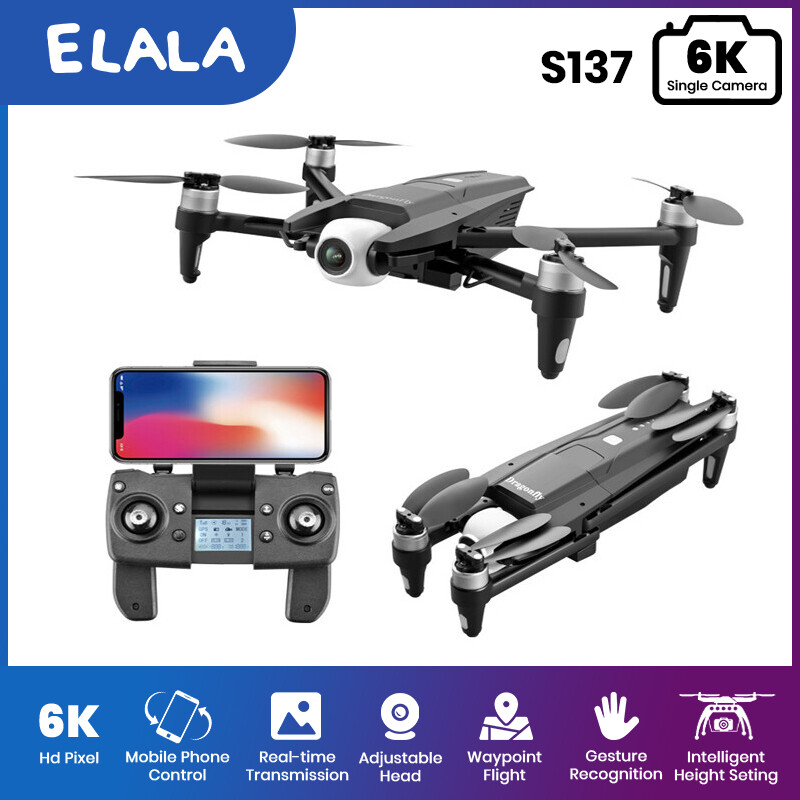 [ELALA] S137 Plane 6K UHD 3 Axis Anti Shake Gimbal GPS RC 5G Brushless Optical Flow Positioning Remote Control Helicopter Toys ราคา 10,806 บาท*ส่งฟรี