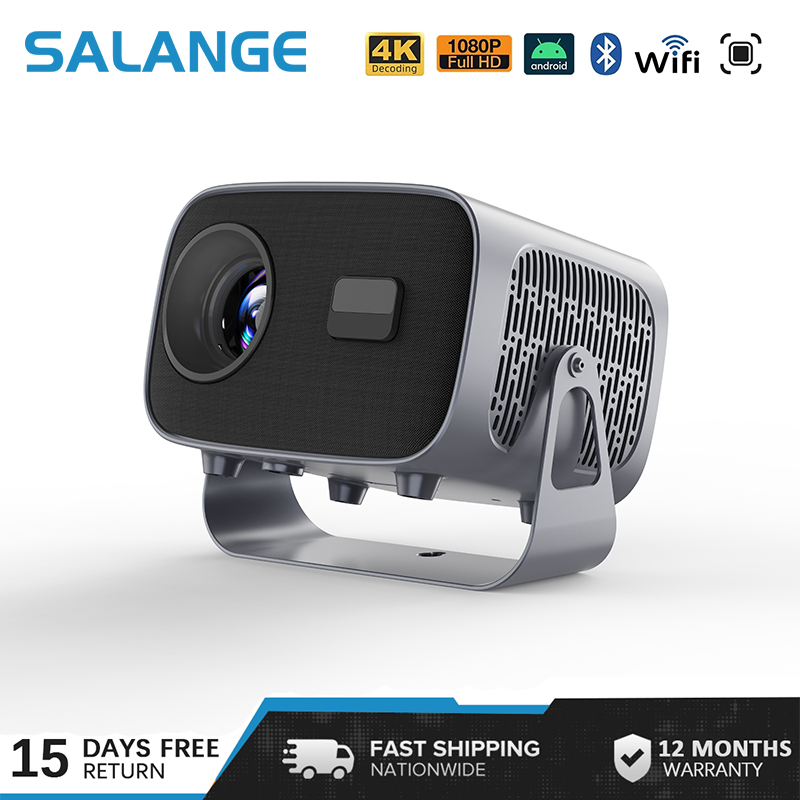 Salange A10 Mini Smart Projector Android 11 WIFI Bluetooth 200 Ansi Lumens Support 1080P Home Theater Cinema Beamer LED for Full HD 4k Video Game Console ราคา 2,375 บาท*ส่งฟรี