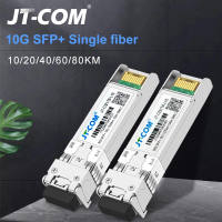 JT-COM SFP+ Module 10G LC BIDI 1270/1330nm Single Mode Single Fiber Optic module 10/20/40/60/80KM Compatible with Cisco/mikrotik/TP-link Switch ect