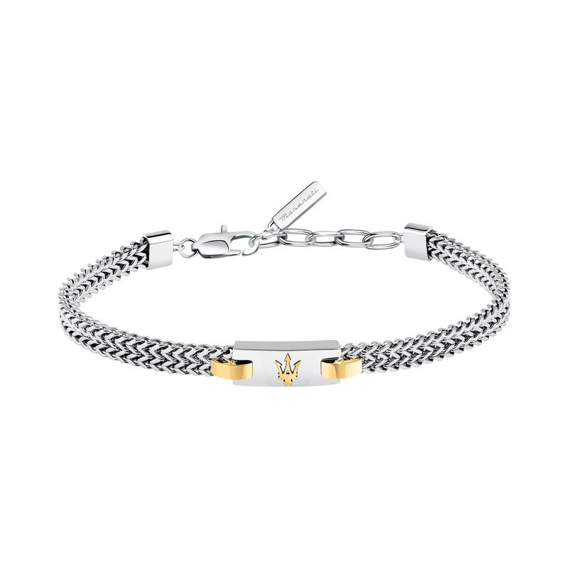 Maserati Men's Jewelry ，Bracelet, 18+3.5cm, Stainless Steel ， Gold/Silver,JM425AVD103-JM425AVD104 ราคา 2,410 บาท*ส่งฟรี