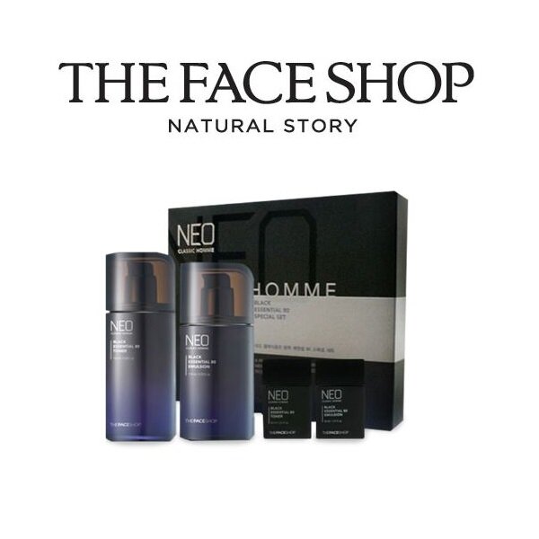 Gambar [THE FACE SHOP] Neo Classic Homme Black Essential 80 Set