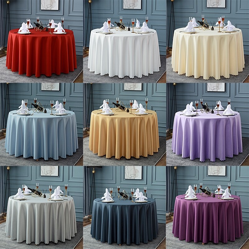 Gambar Round table cloth cloth tablecloth restaurant banquet big round table cloth hotel tablecloth restaurant table cloth round table cloth