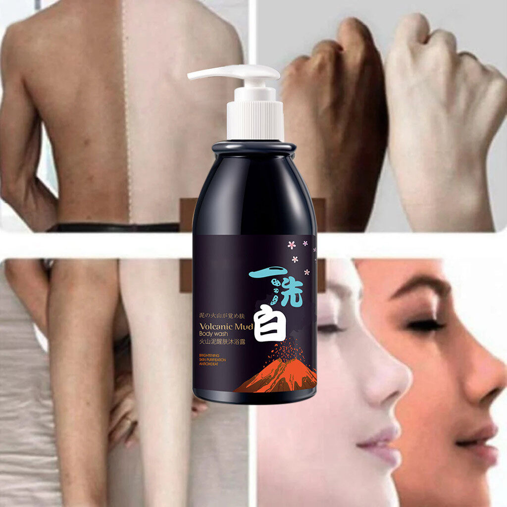 volcanic mud charcoal body wash