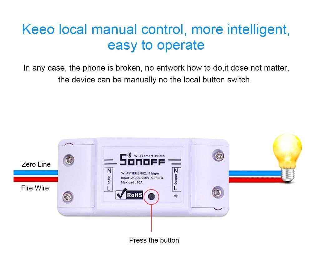 Sonoff Basic WiFi Smart Remote Controller Switch | Smartways Security ...