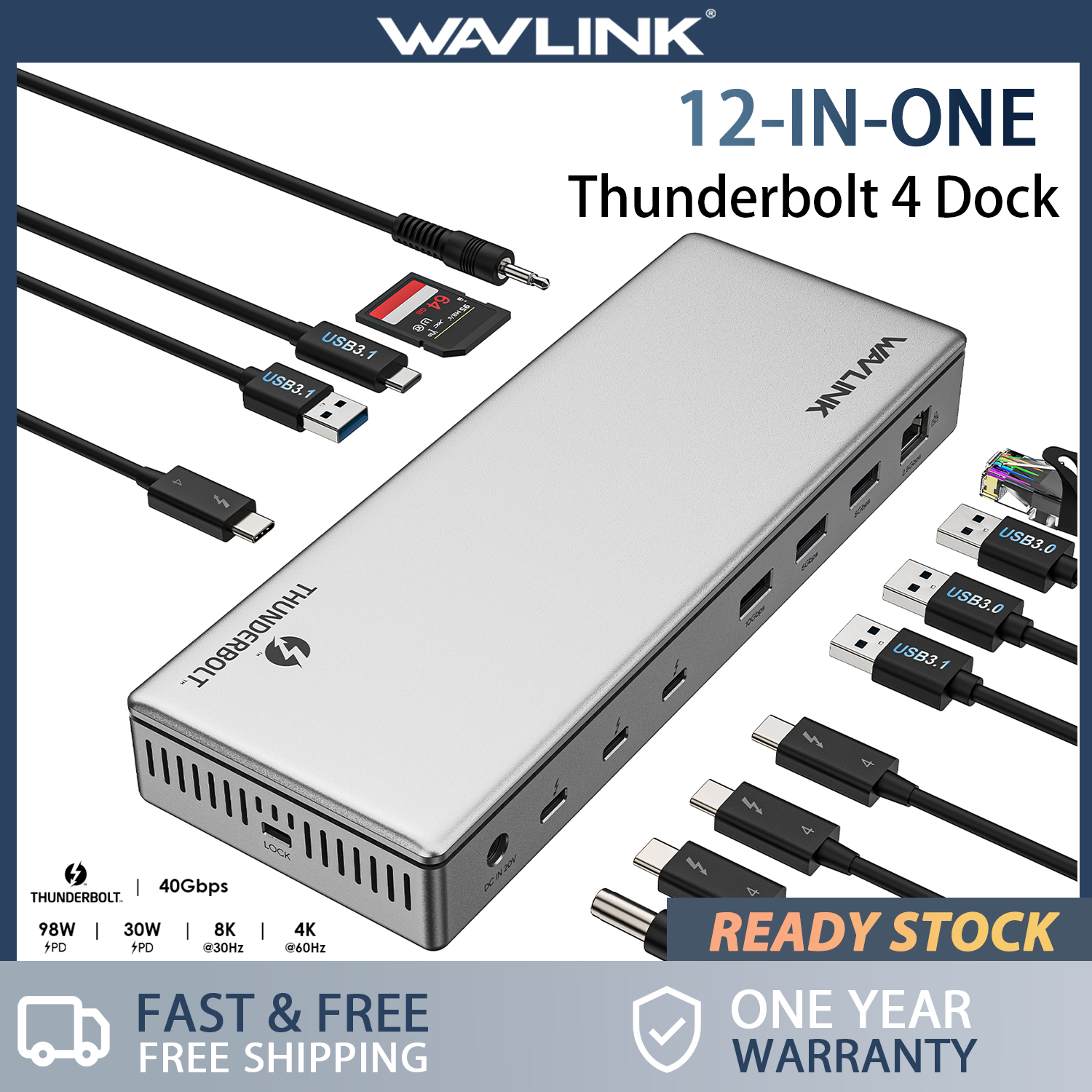 Thunderbolt™ 4 Quad Display Docking Station – j5create