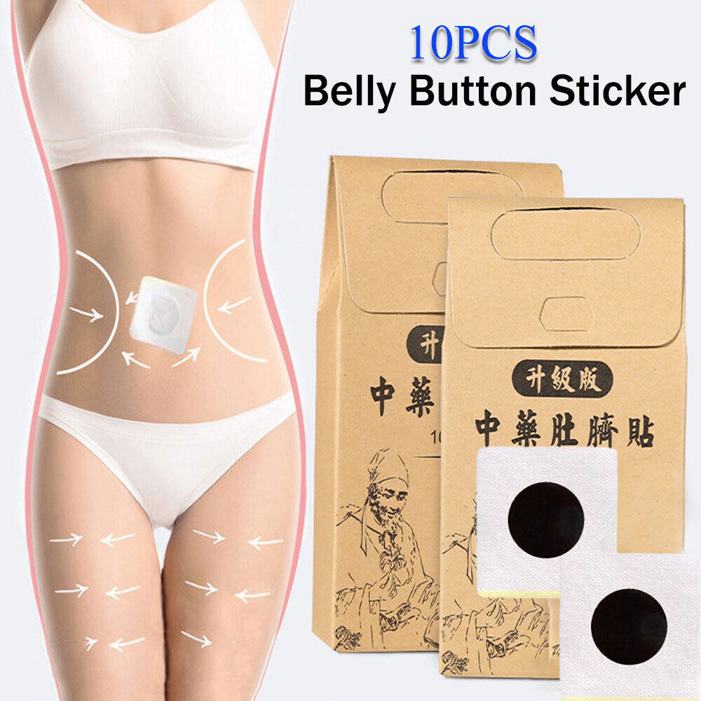 Gambar ?Ready Stock?????? 10 Pcs Slimming Navel Stick Patch Belly Burning Fat Weight Loss Remove Wet Conditioning Palace Cold Weight Loss Thin Abdomen Big Belly Thin Waist and Body Fat Artifact