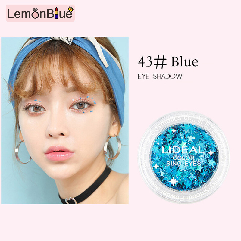 Gambar 6 Color Star Sequin Eye Face Nail Use DIY Costume Wedding Fashion for Decarating for Girl Sequin DIY Eye Face Nail for Decarating for Girl Costume Wedding 6 Color Star