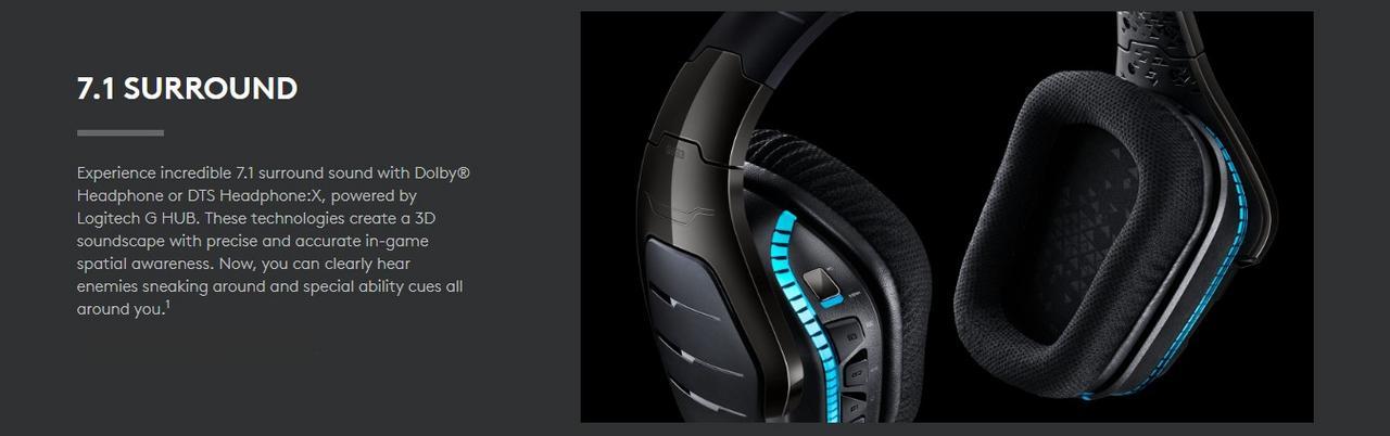 Logitech G633s RGB LIGHTSYNC Wired Gaming Headset 7.1 Surround Sound with Mic 17 a983bf91fa95a5373bc9c8386a623479