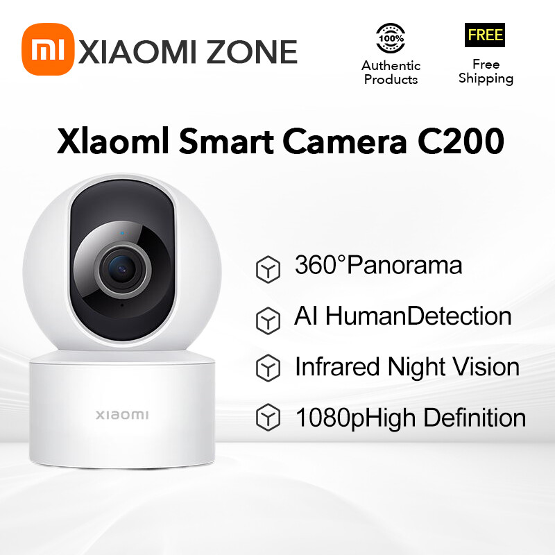  Phiên bản toàn cầu Xiaomi thông minh Mi máy ảnh C200 1080P Camera IP thông minh bé màn hình an ninh cam nhìn đêm hồng ngoại con người phát hiện 
