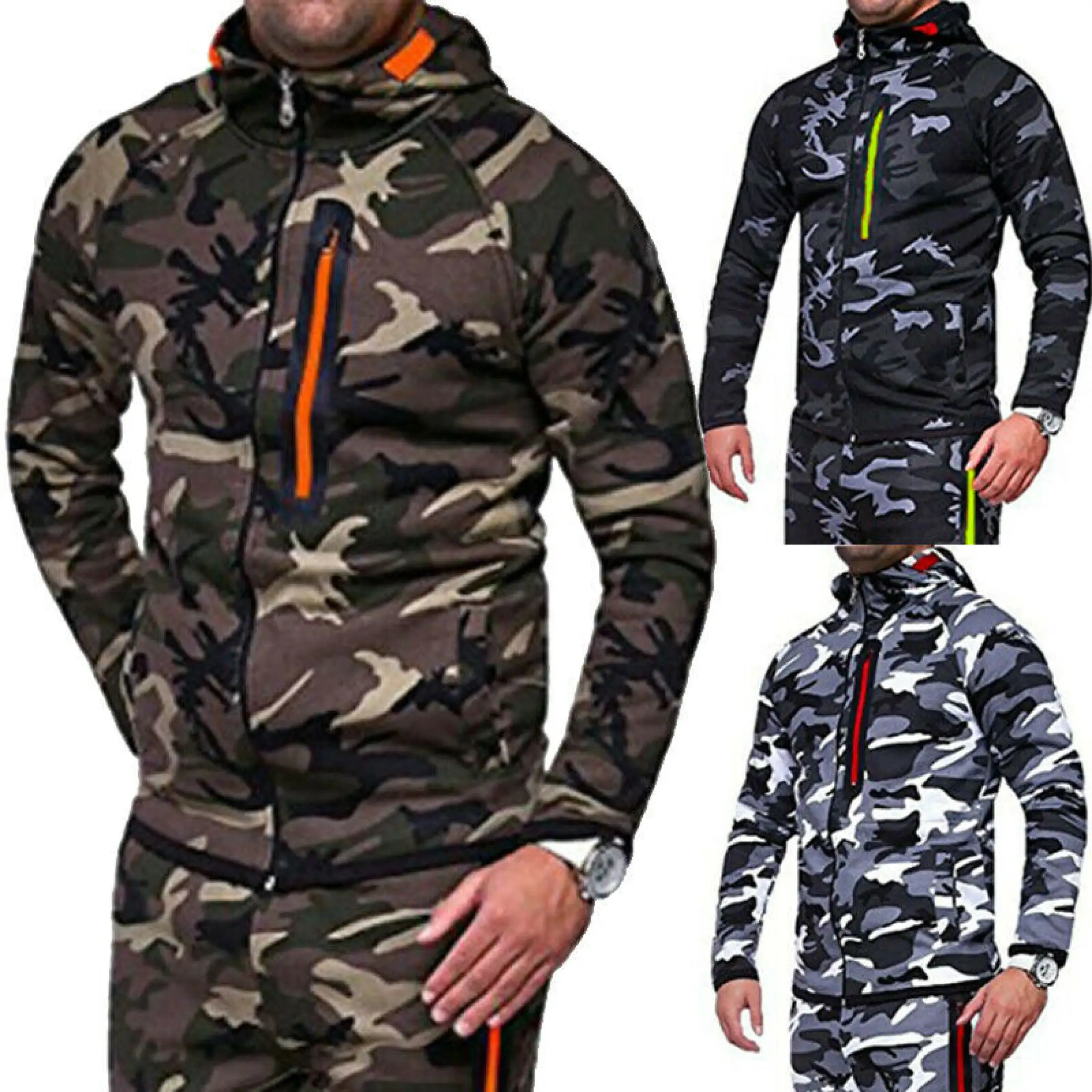 Mens camo hooded jacket Clearance