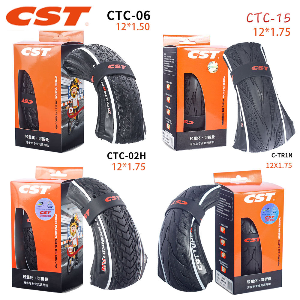 2 gói cst 12inch đội giới hạn gt gấp lốp 121.5 lốp xe đạp cho 12 ''pushbike trẻ em xe đạp cân bằng ultralight racing lốp