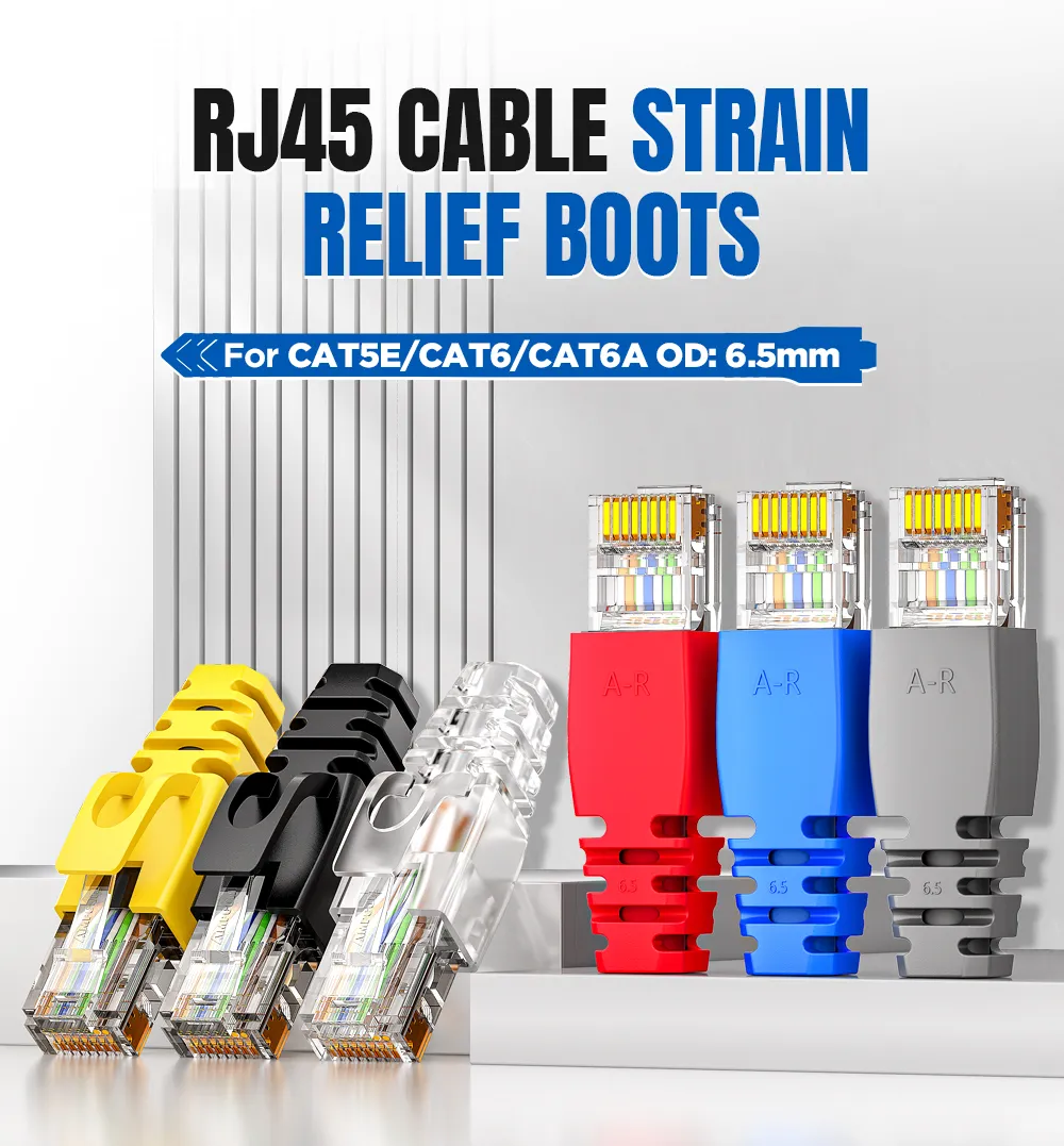 Botas de alivio de tensión para cable RJ45