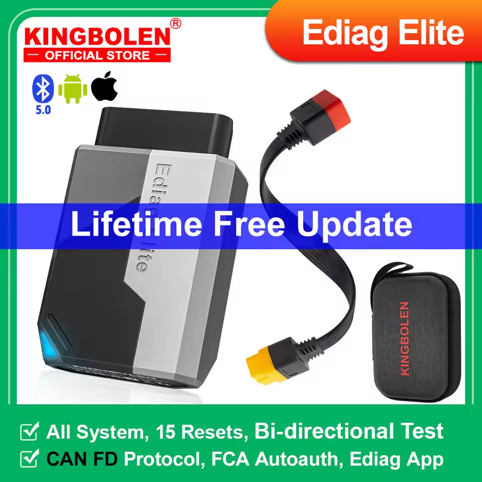 2026 New KINGBOLEN Ediag Elite Lifetime free Car Diagnostic Tools All system 15 Resets Bi-directional Test Auto Scanner OBD2 ราคา 2,717 บาท*ส่งฟรี