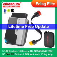 เครื่องมือวินิจฉัยรถ KINGBOLEN Ediag แบบใหม่ทั้งหมด15ชุดสามารถรีเซ็ตสแกนเนอร์อัตโนมัติได้ตลอดอายุการใช้งาน