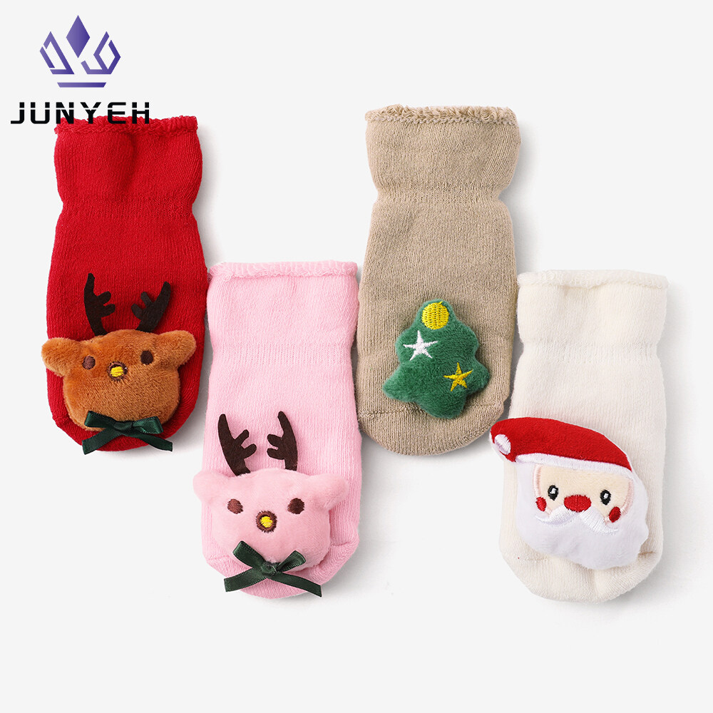 Christmas Baby Socks Santa Elk Infant Socks Winter Soft Warm Baby Boy Girl