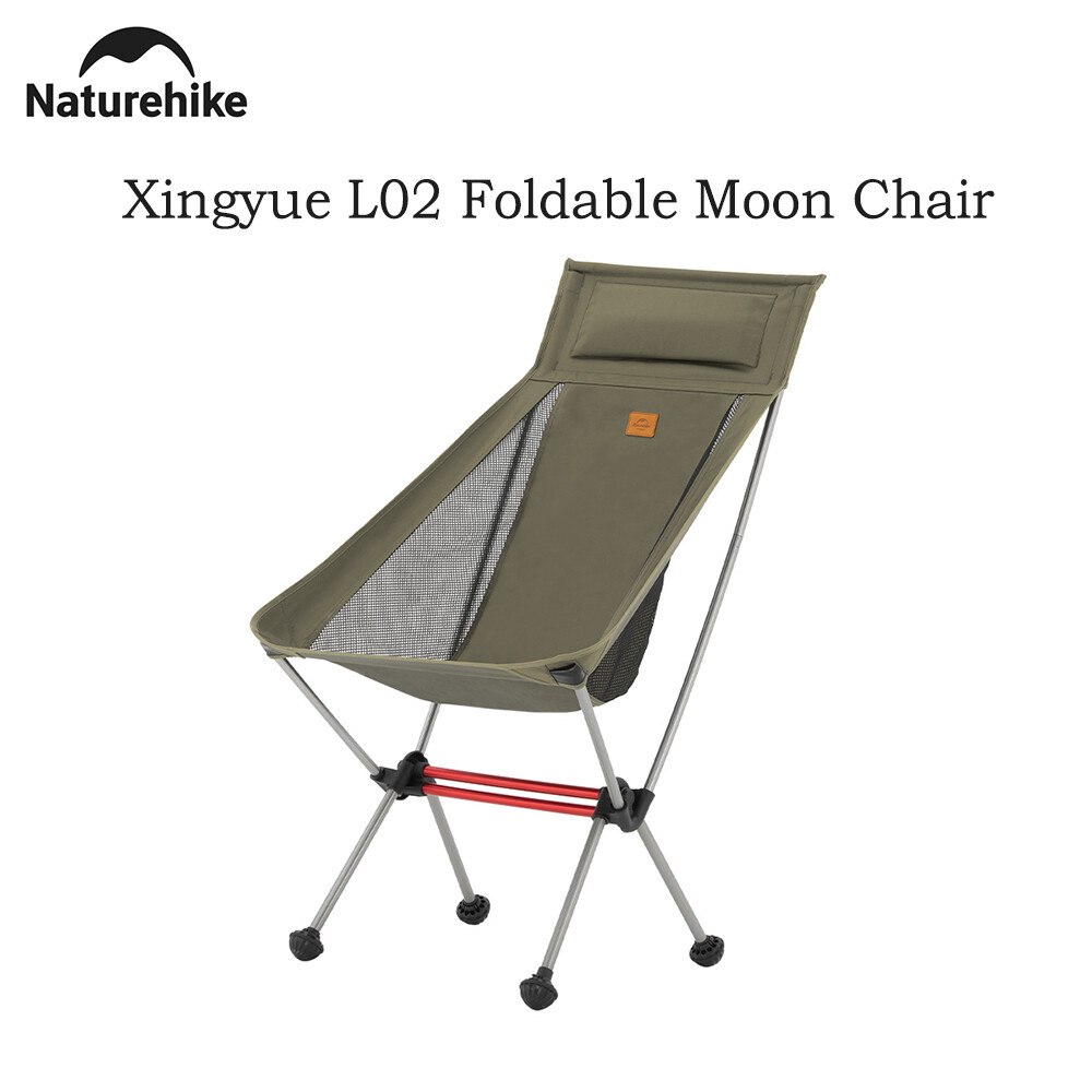 Naturehike xingyue L02 7075 hợp kim nhôm gấp mặt trăng ghế mở rộng thoải mái tối đa mang 120kg cắm trại ngoài trời đồ nội thất dã ngoại câu cá BBQ xách tay