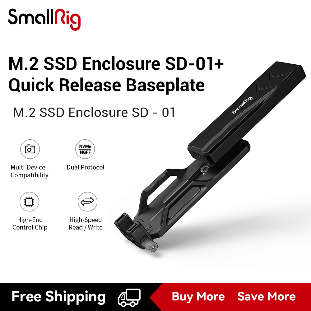 SmallRig M.2 SSD Bao Vây SD-01 NVME & SATA Kép Giao Thức USB 3.1 Gen2