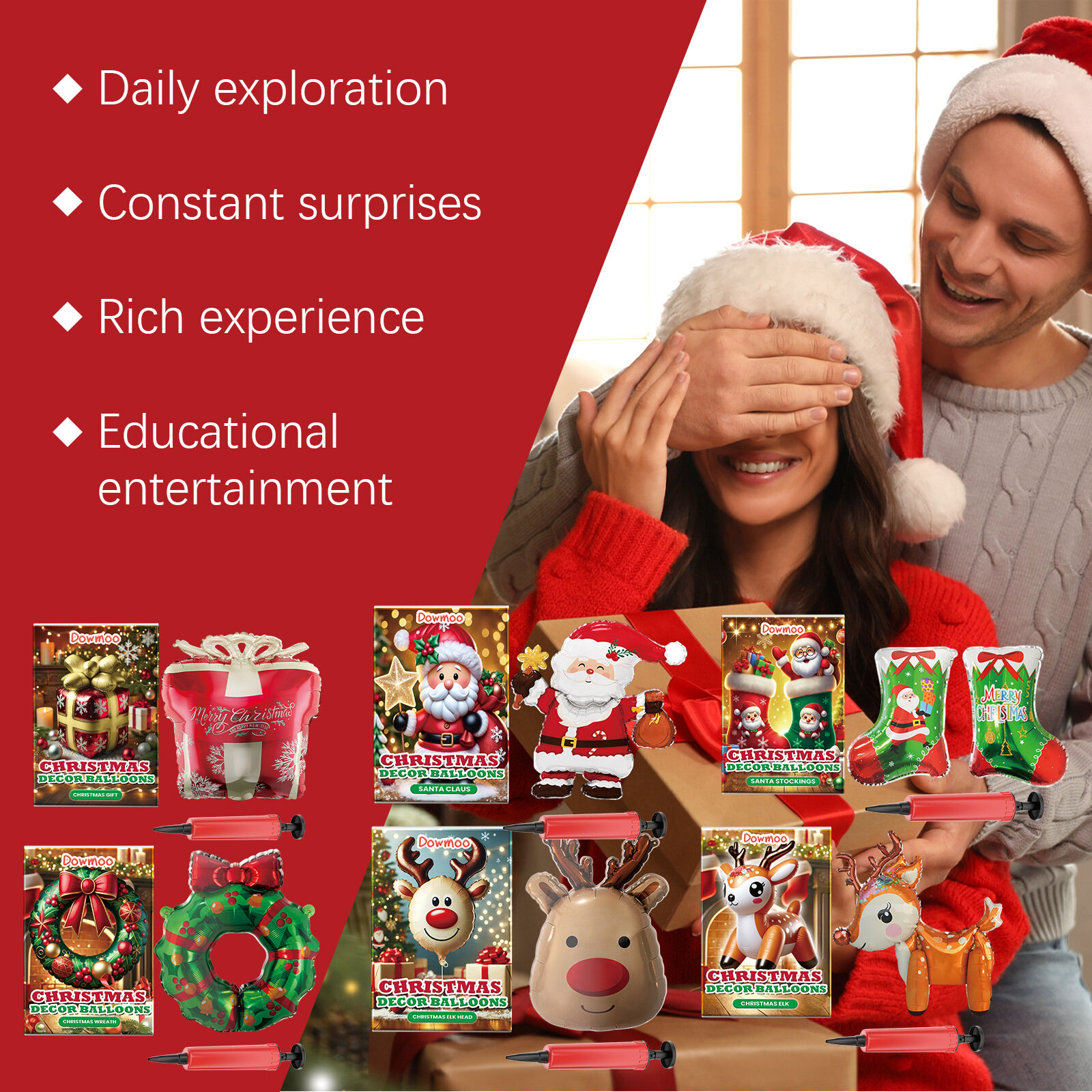 Santa claus trang trí hình người tuyết đêm giáng sinh năm mới bên đồ cung ứng trang trí 1 bộ lớn đứng bệ cây giáng sinh santa claus snowman elk bóng bay năm mới trang trí giáng sinh navidad 2024 giáng sinh đứng bóng bay tráng kim loại