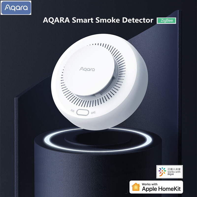 Aqara Smart Smoke Detector Sensor Zigbee 3.0 High Sensitive Smoke Detection APP Remote Control Work 