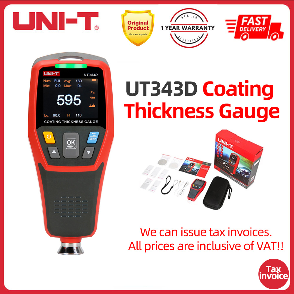 Máy đo độ dày lớp phủ ut343d ut343a uni-t; ma trận sắt , máy đo độ dày lớp phủ hỗn hợp đo ma trận màu miễn phí vận chuyển