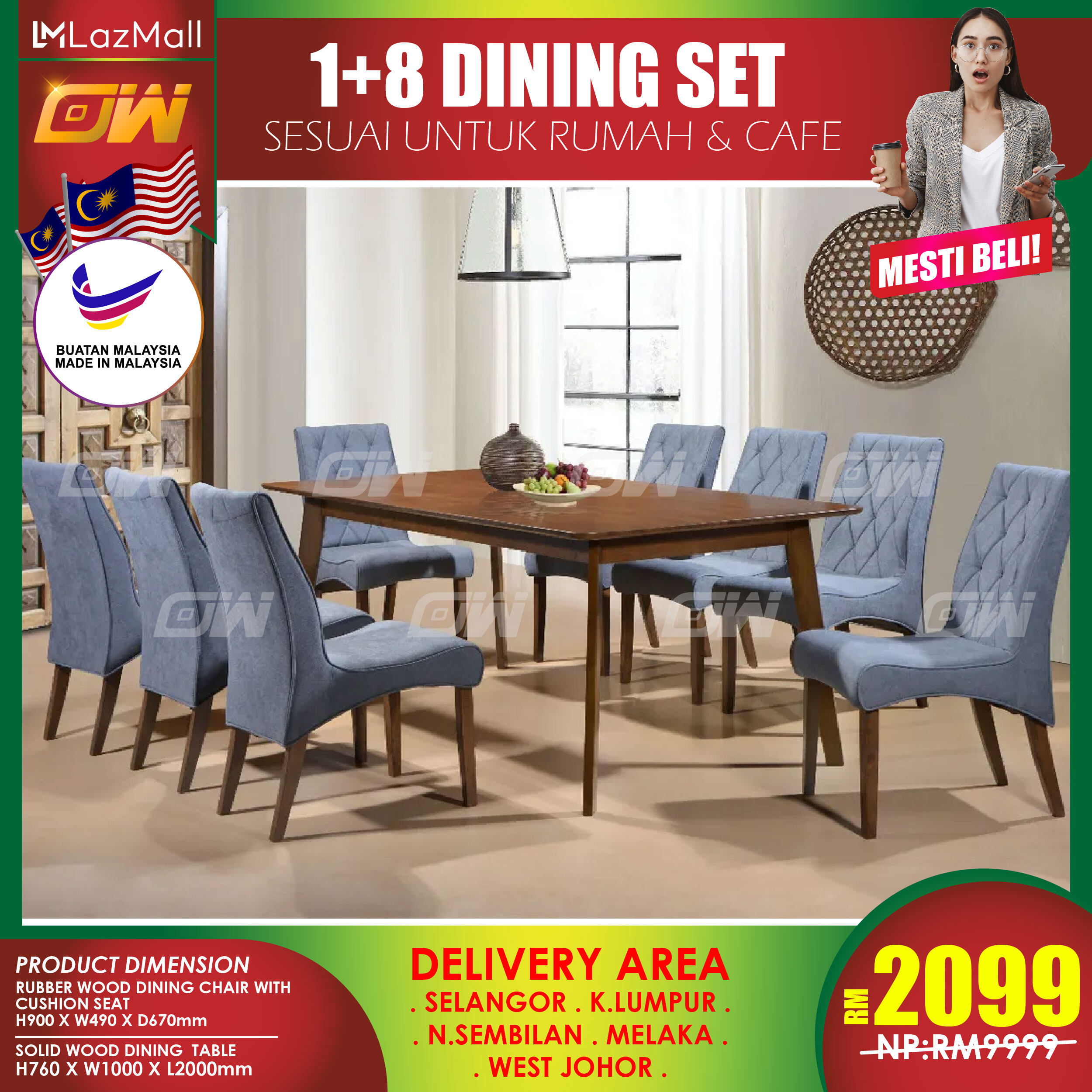 Damro Dining Table Seater