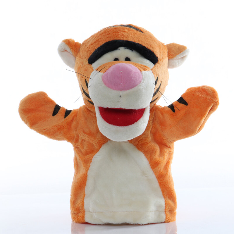 25cm Animal Hand Puppet Tiger Plush Toys Baby Educational Hand Puppets  Cartoon Pretend Telling Story Doll Toy for Children Kids | Lazada
