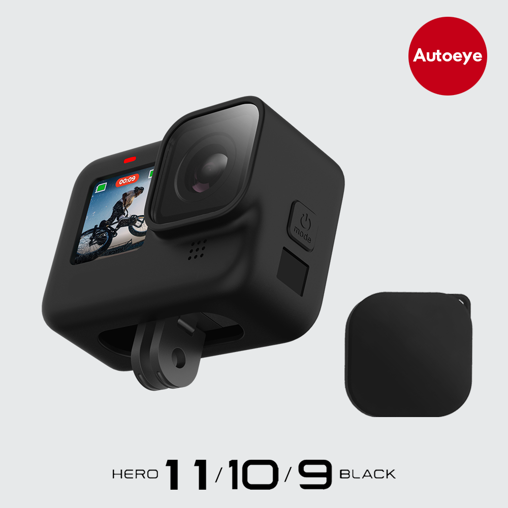 Silicon Bảo Vệ Bìa Cho Gopro Hero 11 10 9 tay áo màu đen vỏ ngoài Khung Với Dây Buộc Phụ Kiện Cho Đi Pro 11 10 9 Trường Hợp